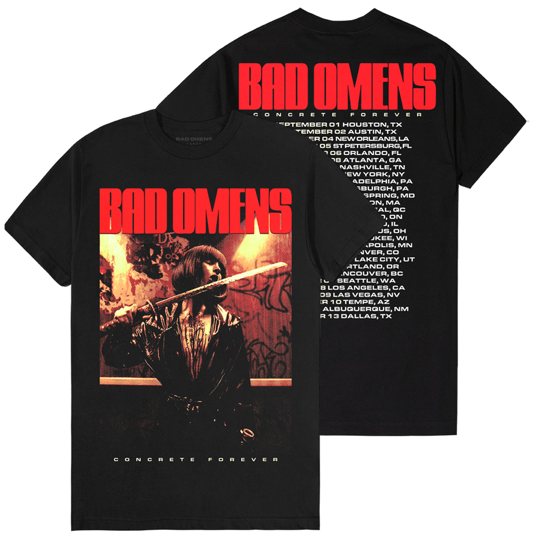 Bad Omens Band Love Killer 2023 Front and Back Shirt A Tour Of The Concrete  Jungle Tour Merch